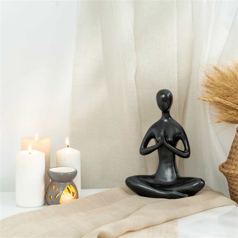Noira Midnight Namaste Yoga Sculpture