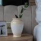 Nordic Collection Elaria Cream and Terracotta Handmade Ceramic Elegant Vase