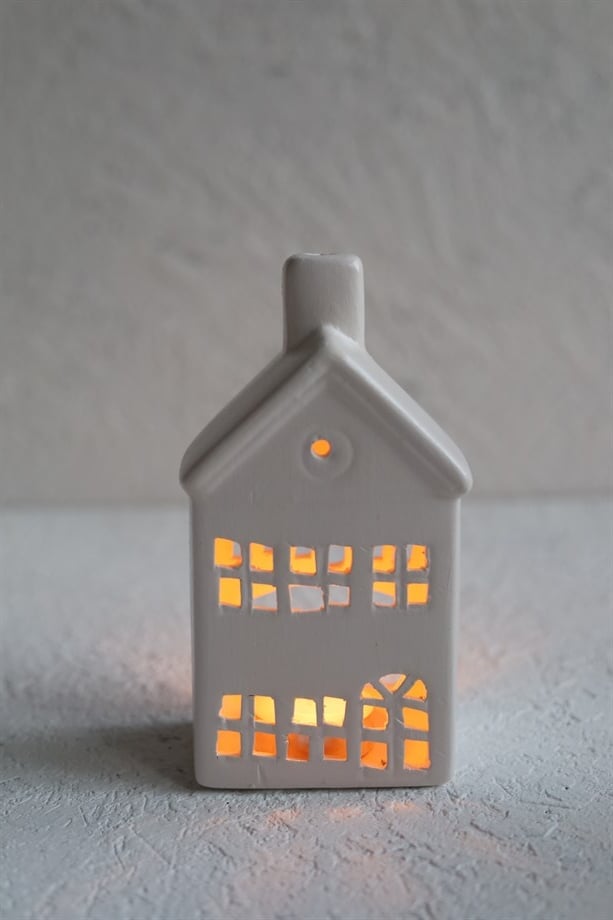 Nordic Glowhouse Handmade Premium Ceramic Tealight Lantern Collection