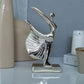 Pirouette Ballerina Sculpture in Gold and Silver