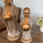 Serenity Monk Handmade Premium Antique Gold Votive Candleholder Duo