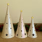 Conical Tree Ceramic Candle Holder Handmade Multicolour 24cm