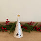 Conical Tree Ceramic Candle Holder Handmade Multicolour 24cm